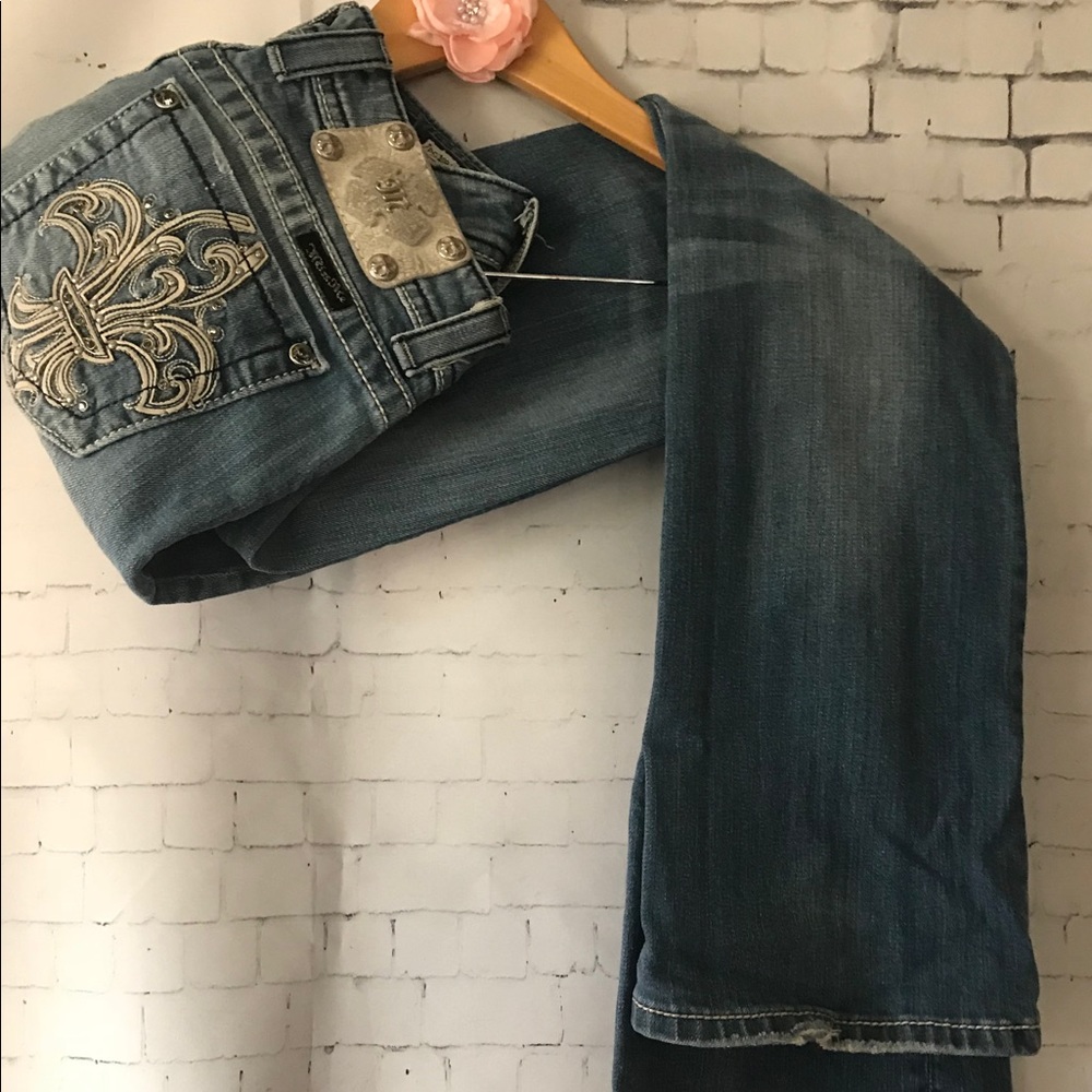 🌿Miss Me Decor Pocket Boot Cut Jeans. SZ 27